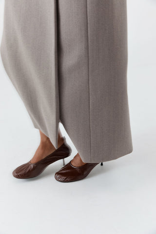 Classic Ballet Heel - Coffee
