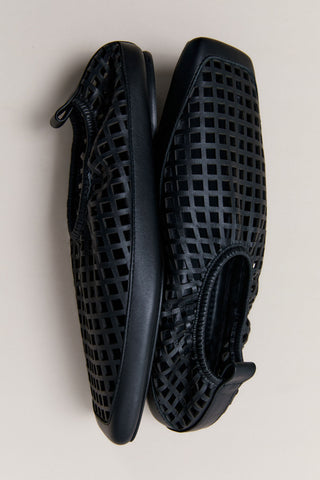 Square Toe Flat - Black