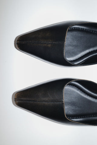 Brushed Miro Heel - Black