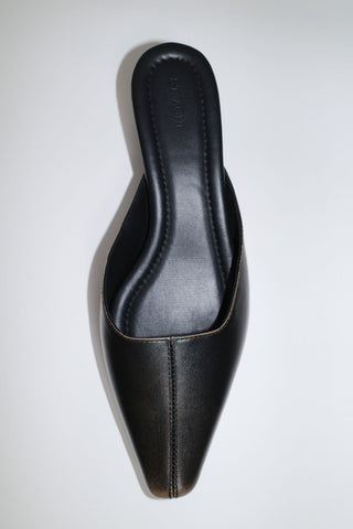 Brushed Miro Heel - Black