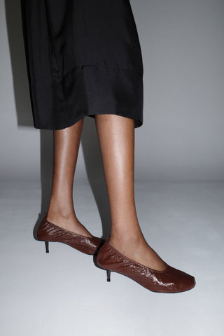 Classic Ballet Heel - Coffee