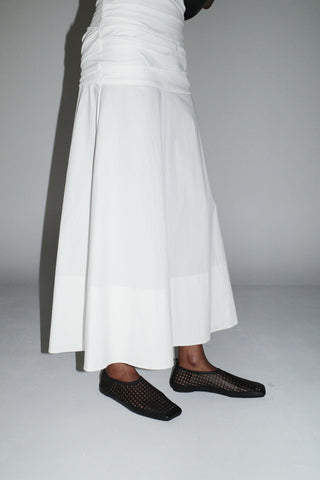 Square Toe Flat - Black