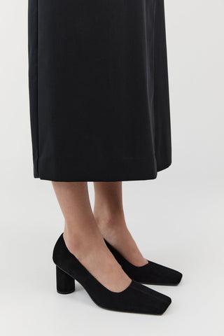 Suede Cylinder Pump