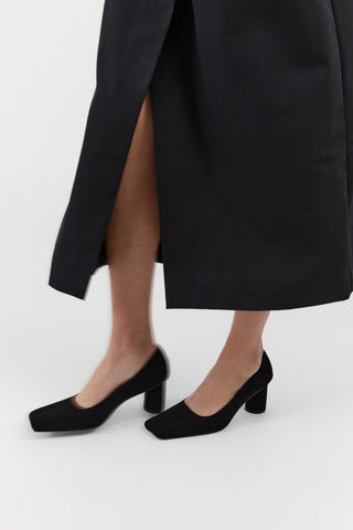 Suede Cylinder Pump