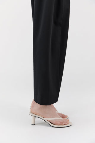 Ecru Thong Heel
