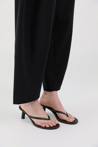 Ecru Thong Heel