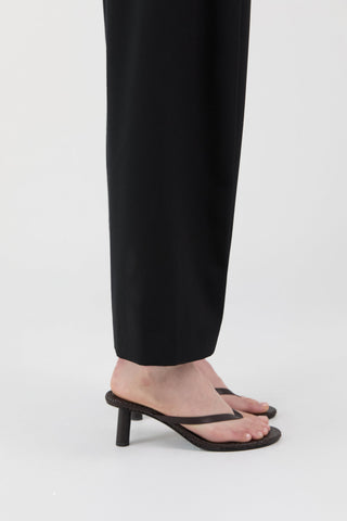 Ecru Thong Heel