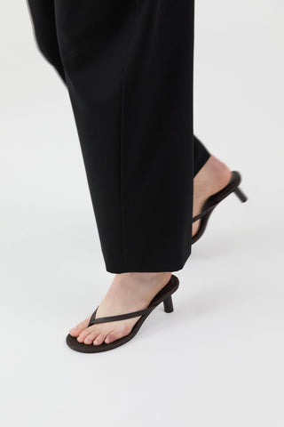 Ecru Thong Heel