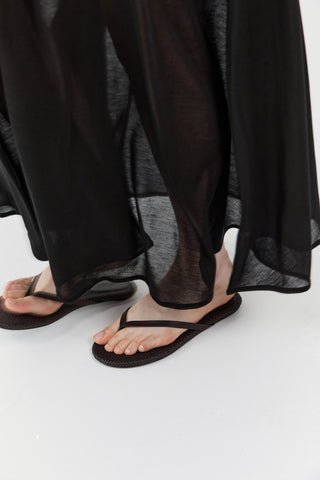 Woven Flip Flop - Coffee
