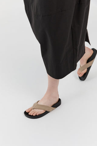 Suede Detail Slide