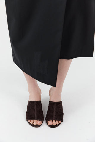 Suede Bandeau Wedge