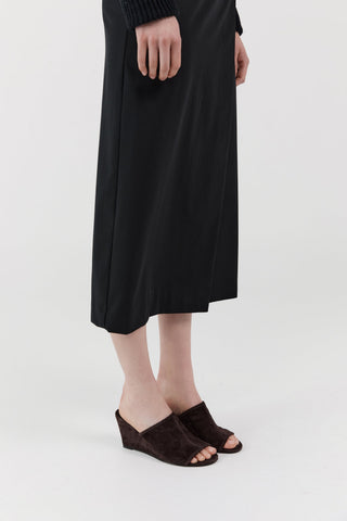 Suede Bandeau Wedge