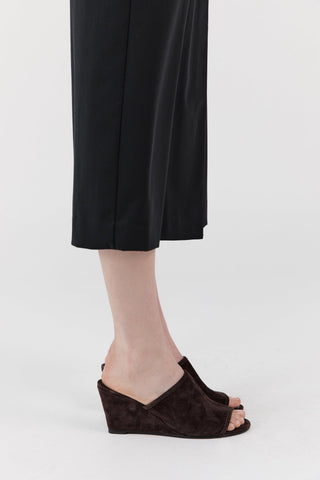 Suede Bandeau Wedge