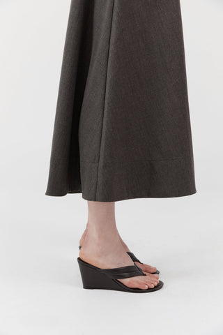 Stitch Detail Thong Wedge