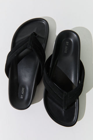 Suede Detail Slide