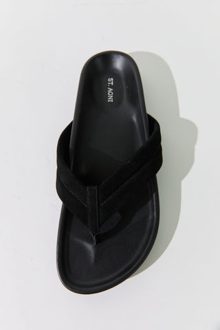 Suede Detail Slide