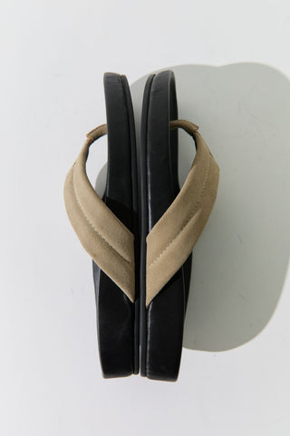 Suede Detail Slide
