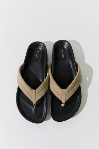 Suede Detail Slide