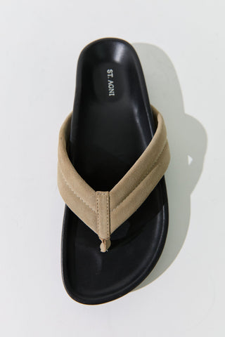 Suede Detail Slide