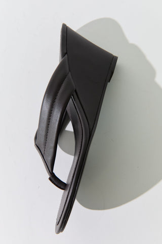 Stitch Detail Thong Wedge