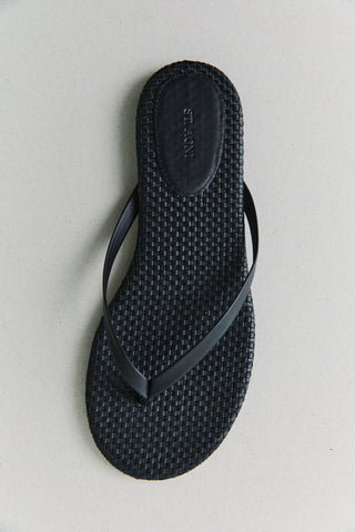 Woven Flip Flop - Black