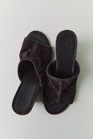 Suede Bandeau Wedge