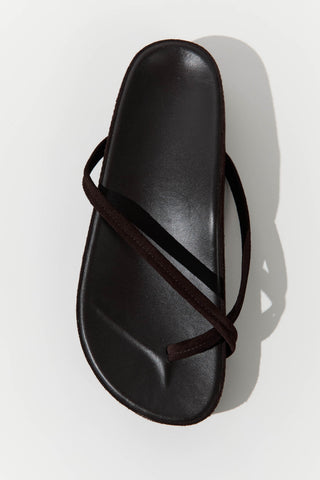 Suede Cross Strap Flatform