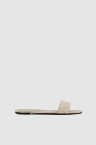 Suede Stitch Detail Slide