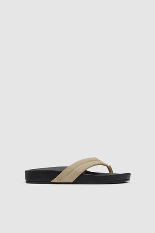 Suede Detail Slide