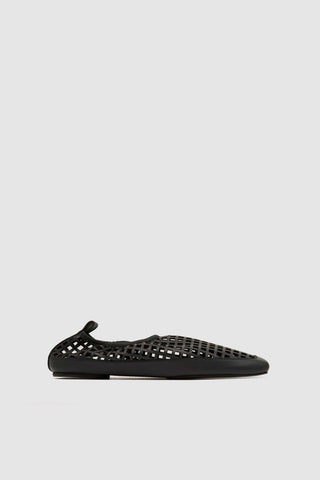Square Toe Flat - Black