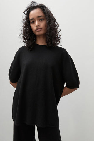 Cashmere Copain Black Tee