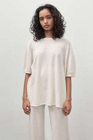 Cashmere Copain Chalk Tee