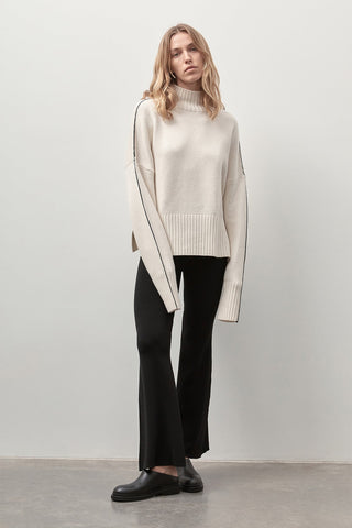 Contrast Mock Neck Jumper