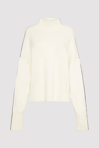 Contrast Mock Neck Jumper
