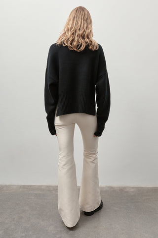 Contrast Mock Stitch Jumper