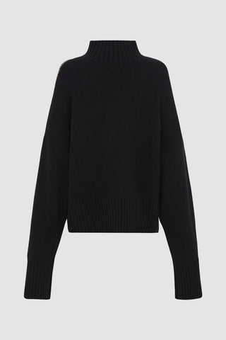 Contrast Mock Stitch Jumper