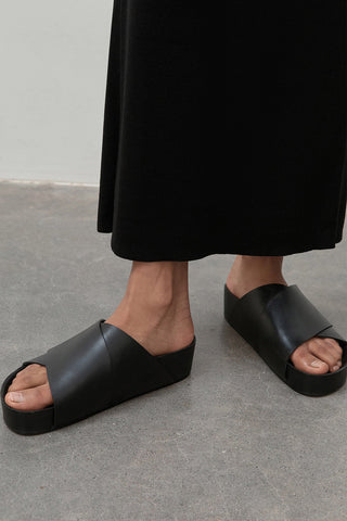 Cross Over Leather Sandal