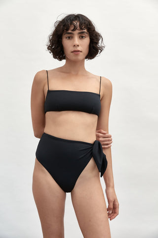 Fine Strap Bandeau Swimsuit