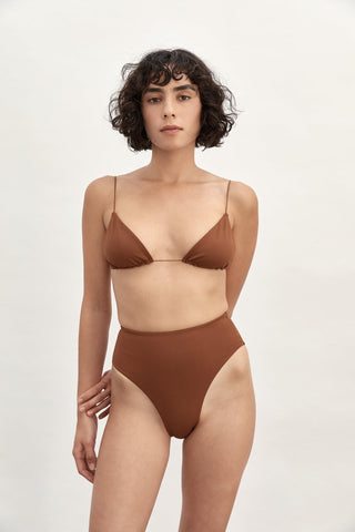 Fine Strap Triangle Swimsuit