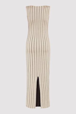 Jacquard Stripe Knit Dress
