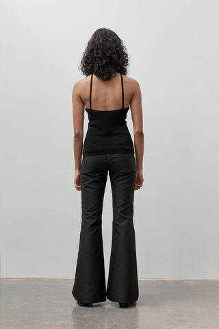 Knit Black Halter Top