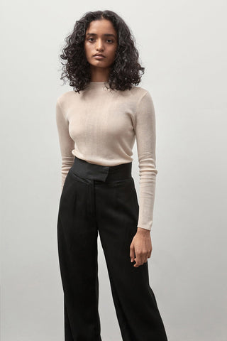 Long Sleeve High Neck Top