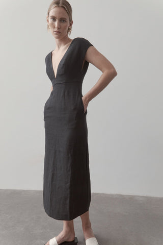 Origami Black Dress