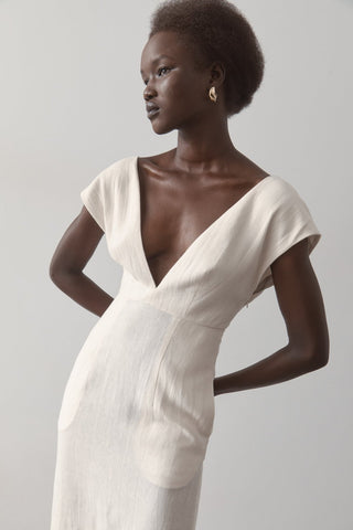 Origami Ivory Dress