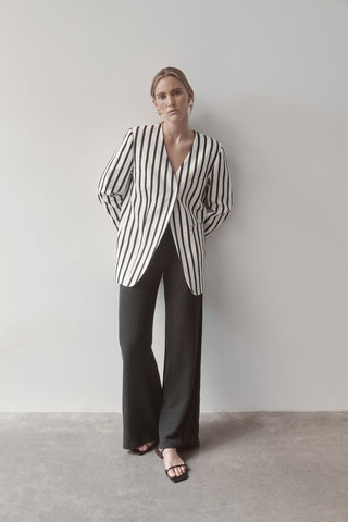 Stripe Blazer